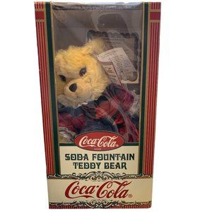 Coca-Cola Soda Fountain Teddy Bear - Bearnice Bearringer
